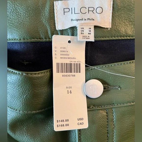 Anthropologie The Madi Faux-Leather Front-Slit Maxi Skirt by Pilcro - Picture 12 of 13